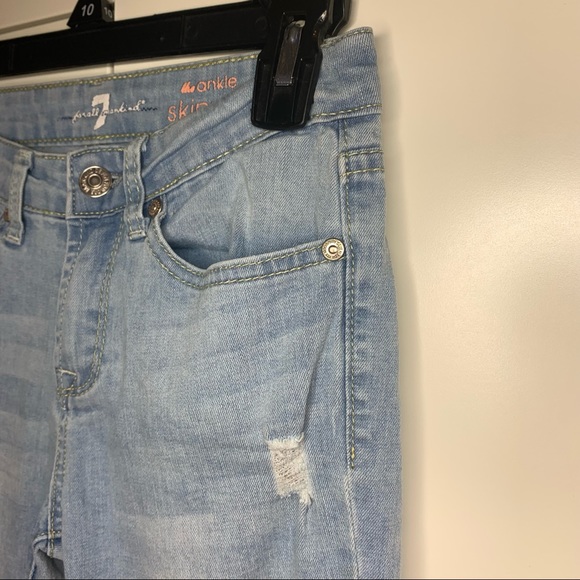 Girl’s 7 For All Mankind The Ankle Skinny Jeans - Picture 6 of 14